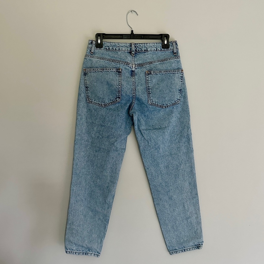ASOS Acid Wash High Waist Mom Jeans Size 28 - Picture 4 of 9